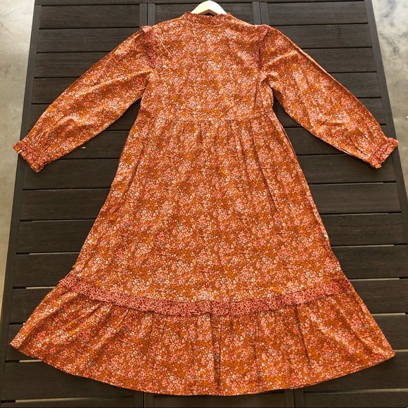 UNIVERSAL THREAD 🎯Floral Long Sleeve Ruffle Dress - Picture 4 of 10